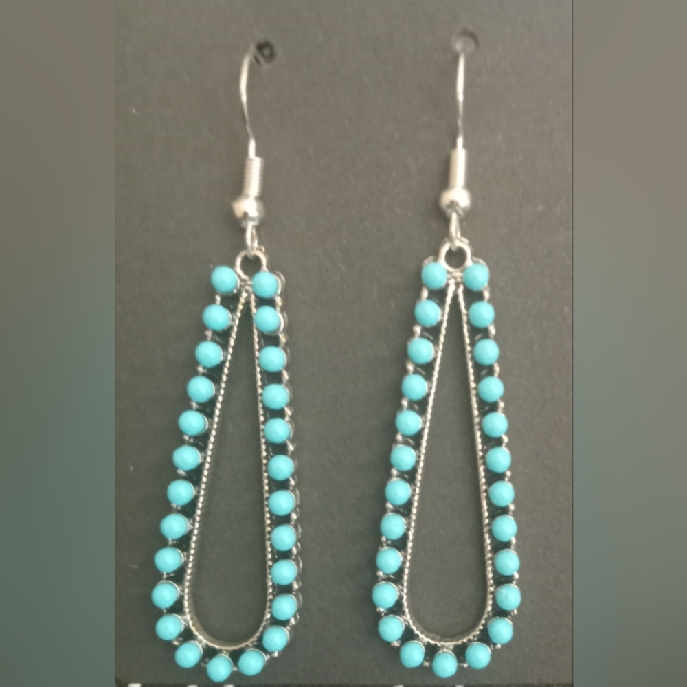 Turquoise Teardrop Earrings